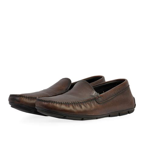 prada driving moccasins mens|Prada loafers men.